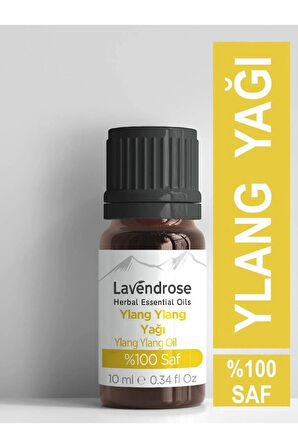 Lavendrose Ylang Ylang Yağı %100 Saf ve Doğal Bitkisel Gerçek Ylang Ylang Uçucu Yağı 10ml