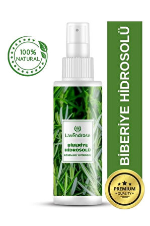 Lavendrose Saç Dökülmelerine Karşı Biberiye Suyu Hidrosolü Saç Tonik - Saç Uzamasını Destekleyici 100ml