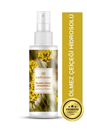 Lavendrose Akne Ve Karşıtı Ölmez Çiçek Hidrosolü 100 ml Anti Aging Cilt Bakım Tonik Ve %100 Saf