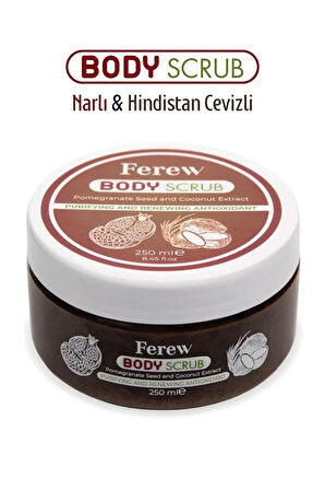 ferew Body Scrub Nar Çekirdeği Ve Hindistan Cevizli 250Ml