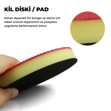 MG PS Kil Diski 150 mm Clay Disc Polisaj Makinesi Kil Pedi