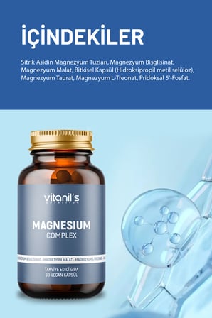 Vitanil's Magnezyum Complex 60 Kapsül