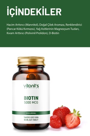 Vitanil's Biotin Chewable 60 Tablet