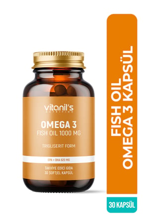 Vitanil's Omega 3 Fish Oil 1000 mg 30 Soft Jel