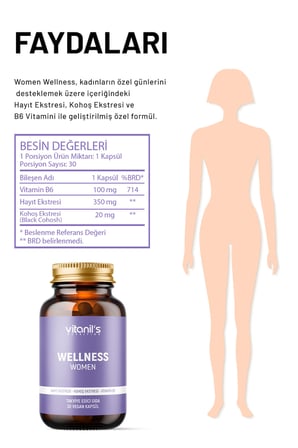Vitanil's Women Wellness 30 Kapsül