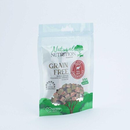 Natural Nutrition Snacks Biftek Eti ve Sebzeli Tahılsız Köpek Ödülü 75 Gr