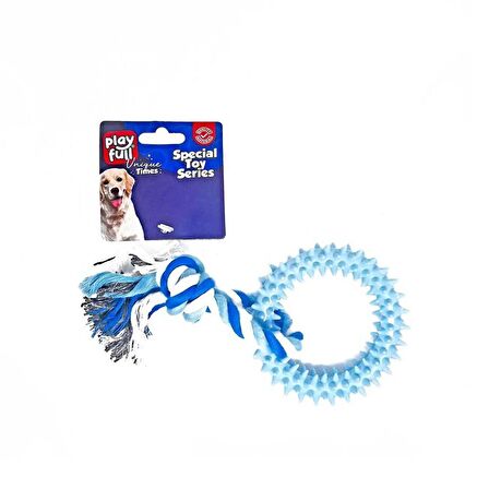 Playfull Plastik ve İpli Köpek Halka Oyuncağı 18 Cm