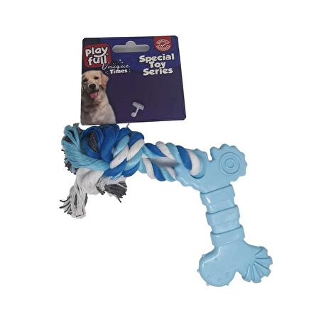 Playfull Plastik ve İpli Köpek Oyuncağı 18 Cm