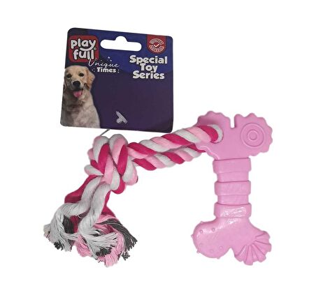 Playfull Plastik ve İpli Köpek Oyuncağı 18 Cm