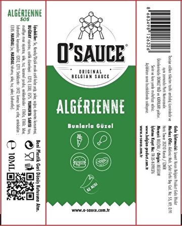 O Sauce Algerienne Stick sos 250X10ml