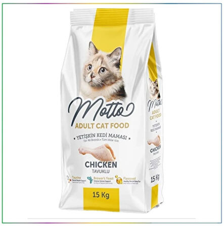 Motto Tavuklu Yetişkin Kuru Kedi Maması 15 KG