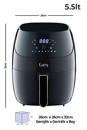 Farg EPA-1113 5.5 lt Yağsız Airfryer Siyah