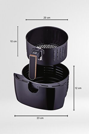 Farg EPA-1113 5.5 lt Yağsız Airfryer Siyah