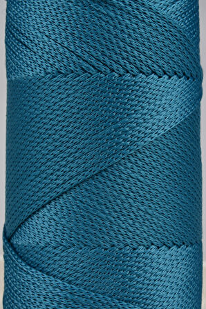 2 Mm - 200 gr Polyester Makrome Ipi Petrol Mavisi 230 M Polyester Makrome Ip Supla Ip Ve Çanta Ipi