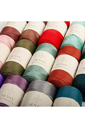 2 Mm - 200 gr Polyester Makrome Ipi Vizon 230 M Polyester Makrome Ip Supla Ip Ve Çanta Ipliği