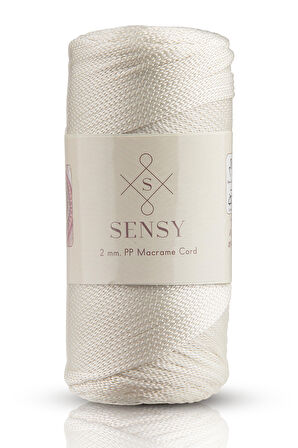 SENSY Premium 200 Gr Polyester Makrome İpi 2 MM - 230 M Supla İp Ve Çanta İpliği