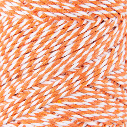 Sensy 200 Metre 200 Gr Paket İp Hediye Paketleme İpi Marteniçka Ipi Twine Baker Turuncu Beyaz