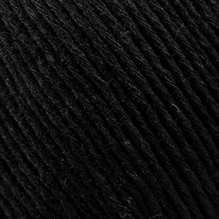 Premium Amigurumi İpi Punch (PANÇ) Baby Soft Cotton 50 gr Örgü İp Siyah