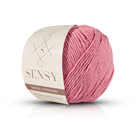 Premium Amigurumi İpi Punch (PANÇ) Baby Soft Cotton 50 gr Örgü İp Pembe