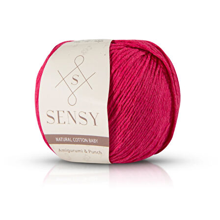 Premium Amigurumi İpi Punch (PANÇ) Baby Soft Cotton 50 gr Örgü İp Fuşya