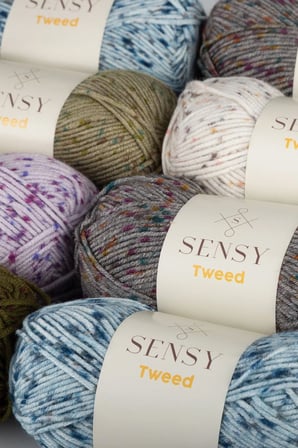 Premium Tweed El Örgü Ipi Bere Atkı Ipi Hırka Kazak Ip Ev Tekstil Ipliği Mor
