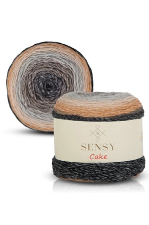 Premium Cake El Örgü Ipi Şal Bluz Aksesuar Ipi Ebruli Ip