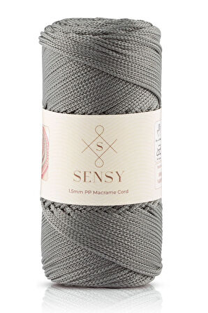 1.5 Mm - 100 gr Polyester Makrome Ipi Gri 150 M Polyester Makrome Ip Supla Ip Ve Çanta Ipliği