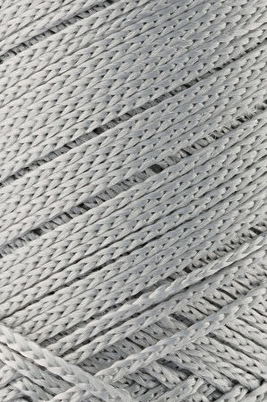 1.5 Mm - 100 gr Polyester Makrome Ipi Açık Gri 150 M Polyester Makrome Ip Supla Ip Ve Çanta Ipliği