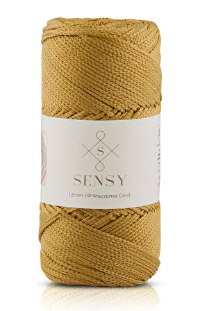 1.5 Mm - 100 gr Polyester Makrome Ipi Hardal 150 M Polyester Makrome Ip Supla Ip Ve Çanta Ipliği