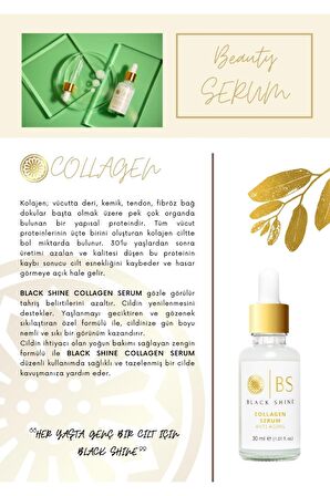 Black Shine BS Yaşlanma Karşıtı Canlandırıcı Collagen Kolajen Serum 30 ml BYXKRM0027