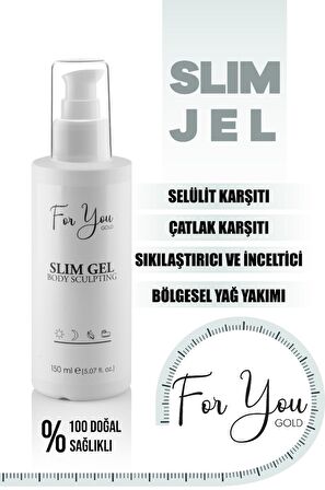 Çatlak Ve Selülit Karşıtı, Çatlak Bakım, Bölgesel İnceltici - Vücut Sıkılaştırıcı  Slim Jel 150 ml