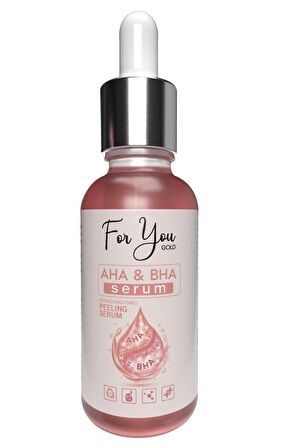 For You Gold Canlandırıcı ve Cilt Tonu Eşitleyici Aha Bha Peeling Serum 30 ml 