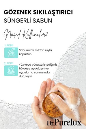 Gözenek Sıkılaştırıcı, Arındırıcı & Besleyici (Hızlı Maske) Makyaj Temizleme Süngerli Sabun