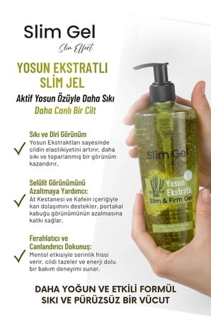 Yosun Özlü Ekstra Slim Jel – Selülit & Çatlak Karşıtı, Bölgesel İncelme ve Sıkılaştırıcı Etki