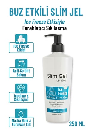Selülit ve Çatlak Karşıtı Bölgesel İncelme ve Sıkılaştırıcı Buz İce Jel (Soğuk Lipoliz Slim Jel)