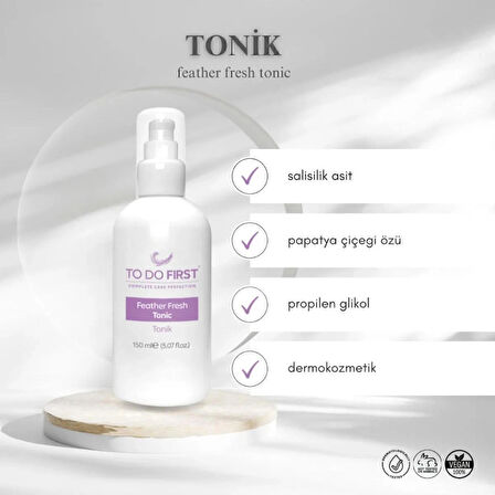 TO DO FIRST Sivilce Ve Siyah Nokta Karşıtı Gözenek Sıkılaştırıcı Aydınlatıcı Tonik 150 ML