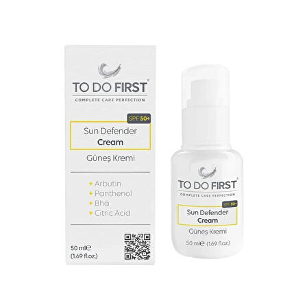 TO DO FIRST Leke ve Kırışıklık Karşıtı 50+ SPF Güneş Kremi 50 ML