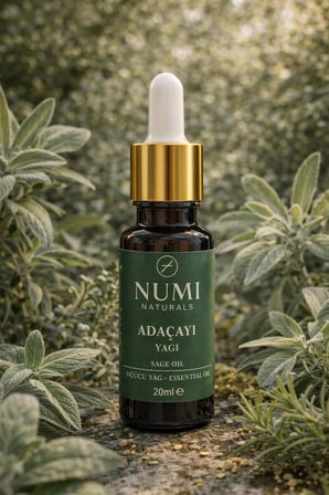 Numi Naturals   Adaçayı Yağı 20 Ml – Uçucu Yağ | Aromaterapi, Difüzör Ve Buhurdanlık İ̇Çin