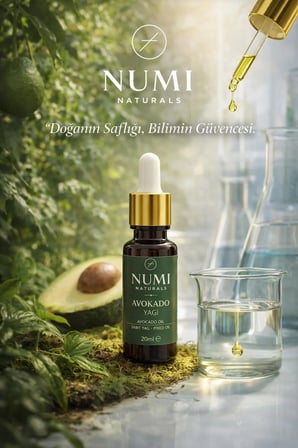 Numi Naturals Avokado Yağı 20 Ml – Soğuk Sıkım  Avokado Yağı – Cilt, Saç Ve Bakım Yağı