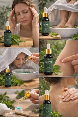 Numi Naturals Nane Yağı 20 Ml   Peppermint Oil Uçucu Yağ Aromaterapi Ve Cilt Bakımı