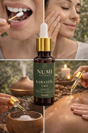 Numi Naturals Karanfil Yağı 20 Ml   Clove Oil Uçucu Yağ Aromaterapi Ve Cilt Bakımı