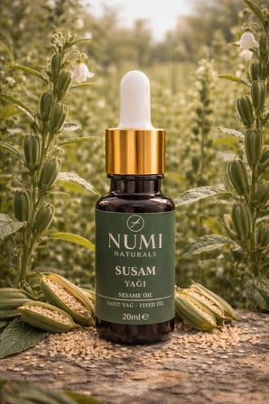 Numi Naturals Susam Yağı 20 Ml   Sesame Oil Doğal Cilt Ve Saç Bakım Yağı