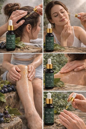 Numi Naturals Uzum Cekirdegi Yagi 20 Ml Grape Seed Oil Dogal Cilt Ve Sac Bakim Yagi