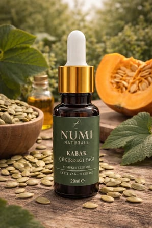 Numi Naturals Kabak Çekirdeği Yağı 20 Ml   Pumpkin Seed Oil Saç Ve Cilt Bakım Yağı