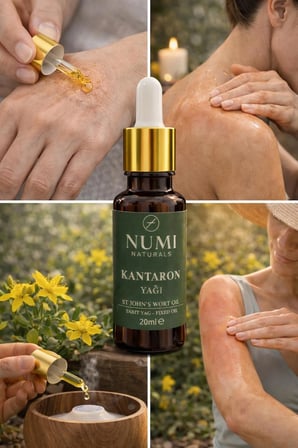 NUMI Naturals Kantaron Yağı 20 ml %100 Saf Cilt ve Saç Bakım Yağı