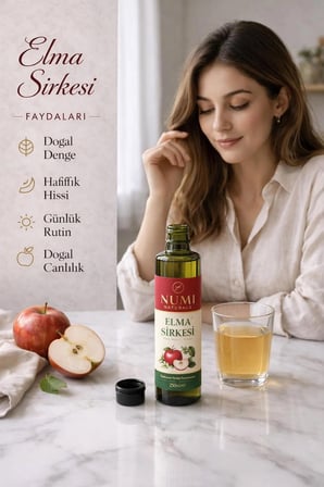 NUMI Naturals Elma Sirkesi Geleneksel Fermantasyon Katkısız 250 ml