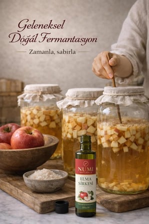 NUMI Naturals Elma Sirkesi Geleneksel Fermantasyon Katkısız 250 ml