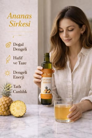 NUMI Naturals Ananas Sirkesi Doğal Fermantasyon Katkısız 250 ml