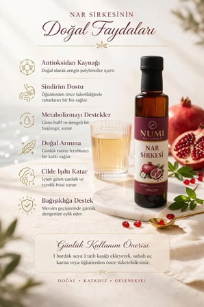 NUMI Naturals Nar Sirkesi – Geleneksel Fermantasyon 250ml