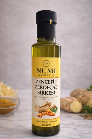 Numi Naturals Zencefil Zerdeçal Sirke Karışımı 250Ml (Günlük Ritüel)